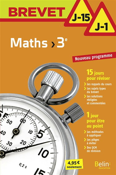 Maths 3e : nouveau programme