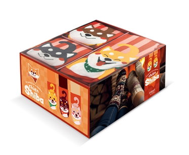Couverture de Les goûters de la famille chien shiba : wouf socks