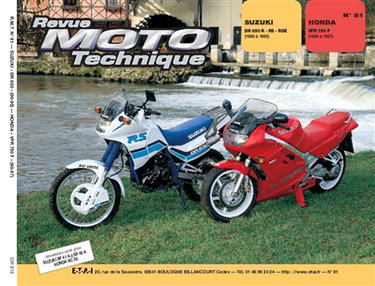 Couverture de Revue moto technique, n° 81.3. Suzuki DR 650R, RS et RSE/Honda VFR 750F par Collectif