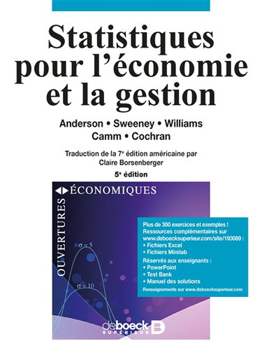 Statistiques pour l'économie et la gestion