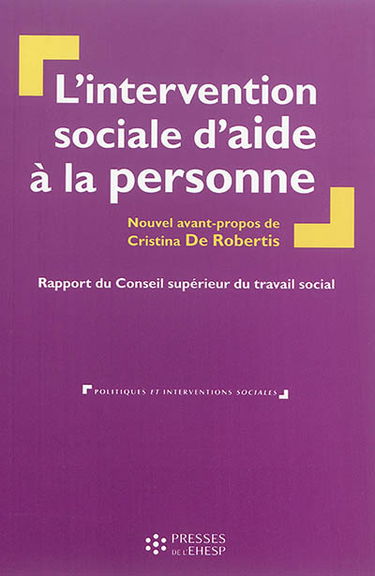 L'intervention sociale d'aide à la personne