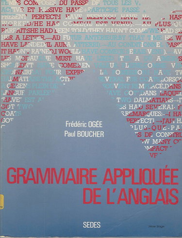 GRAMMAIRE APPLIQUEE DE L ANGLAIS T 1