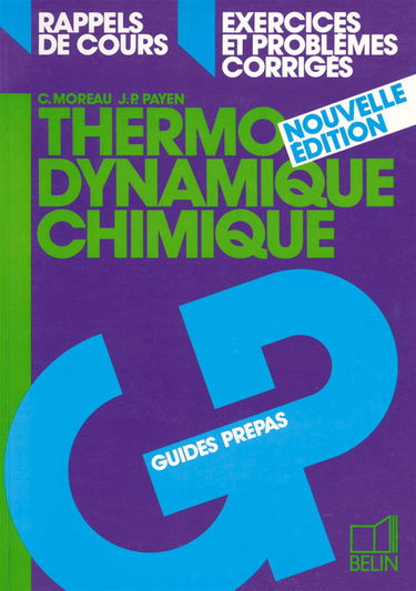 Thermodynamique chimique, nouvelle édition