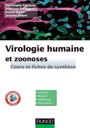 Couverture de Virologie humaine et zoonoses : cours et fiches de synthèses