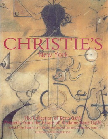 Couverture de The Collection of René Gaffé. Property from the Estate of Madame René Gaffé. Sold without reserve for the Benefit of UNICEF, the United Nations Children's Fund. Thursday 6 November 2001.