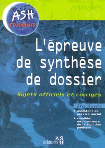 EPREUVE DE SYNTHESE DOSSIER