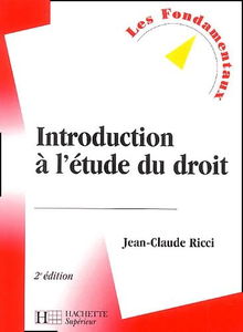 Introduction à l'étude du droit, 2e édition