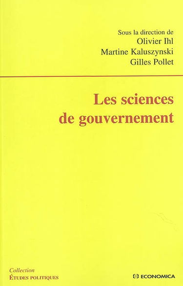 Les sciences de gouvernements