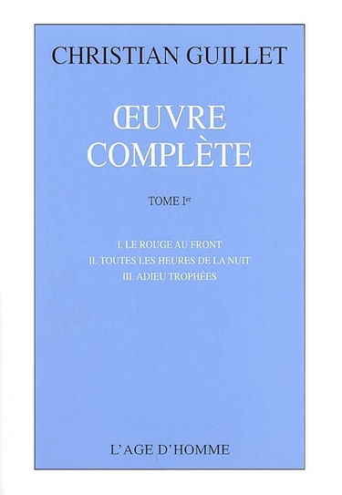 Oeuvre complète. Vol. 1
