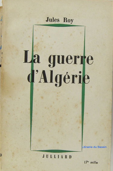 Couverture de La guerre d'Algérie par Jules Roy