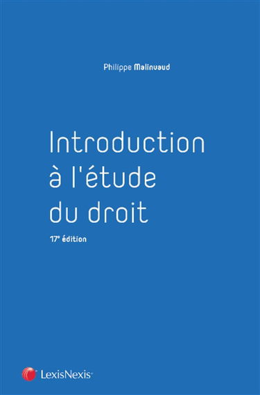 Introduction à l'étude du droit