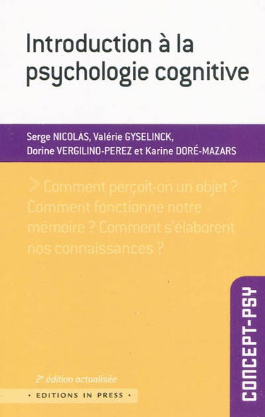 Introduction à la psychologie cognitive