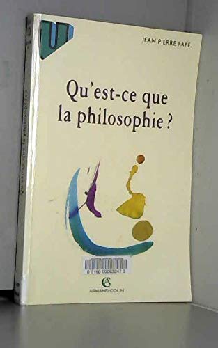 Qu'est-ce que la philosophie ?