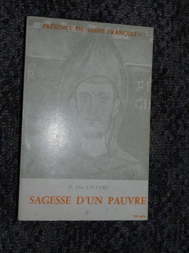 Couverture de P. Éloi Leclerc,... Sagesse d'un pauvre