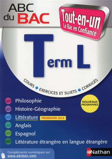 Tout-en-un : terminale L : nouveaux programmes