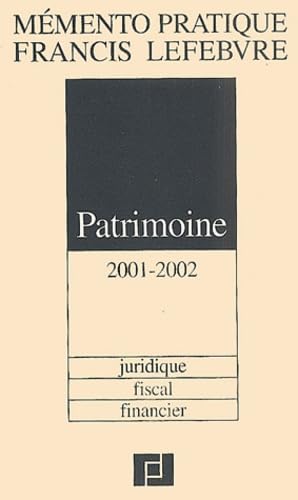 Patrimoine 2001-2002
