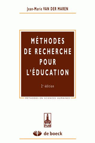Méthodes de recherche pour l'éducation