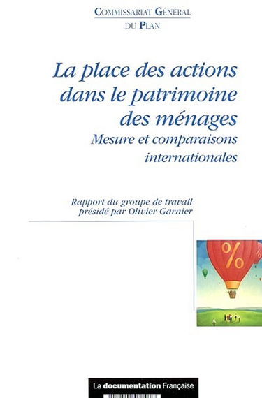 La place des actions dans le patrimoine des ménages : mesure et comparaisons internationales