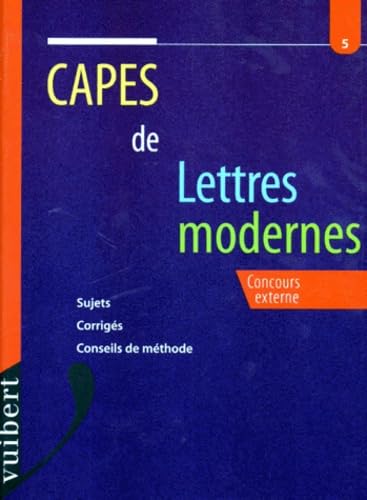 CAPES de lettres modernes