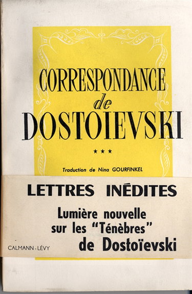 Couverture de Correspondance de Dostoïevski. Vol. 3