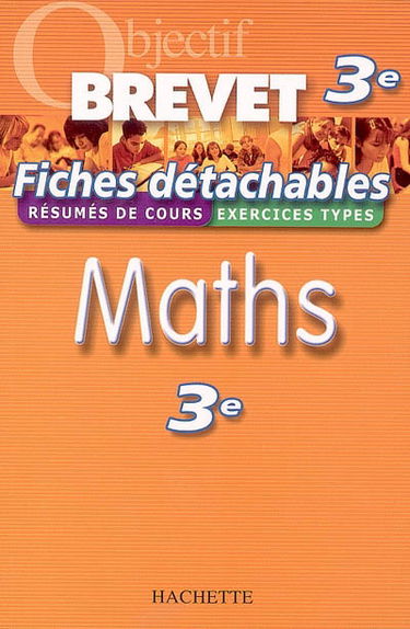 Maths 3e : résumés de cours, exercices types