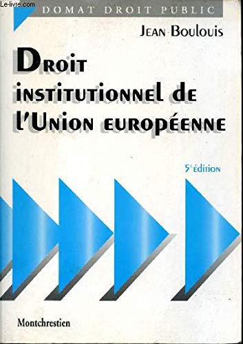 Droit institutionnel de l'Union européenne