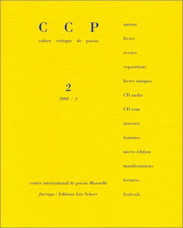 Cahier critique de poésie, n° 2. Louis-René des Forêts