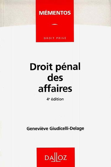 Droit pénal des affaires