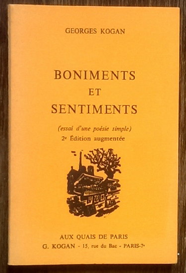 Couverture de Nouveaux boniments et sentiments : Essai d'une poésie simple