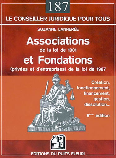 Associations de la loi de 1901 et fondations (privées et d'entreprises) de la loi de 1987 : création, fonctionnement, financement, gestion, dissolution...