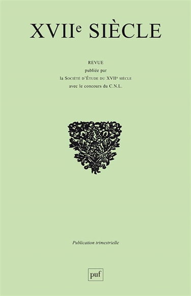 Dix-septième siècle, n° 205. L'amitié