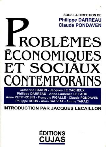 Problèmes économiques et sociaux contemporains