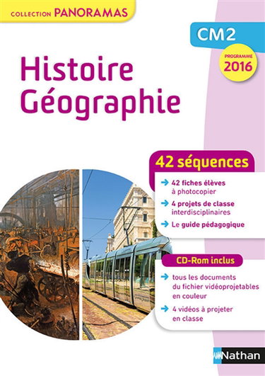 Couverture de Histoire géographie CM2 : programme 2016