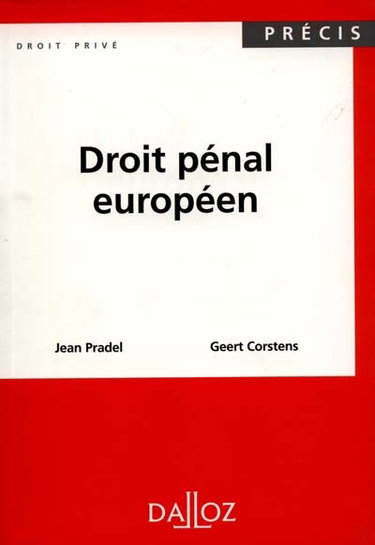 Couverture de Droit pénal européen