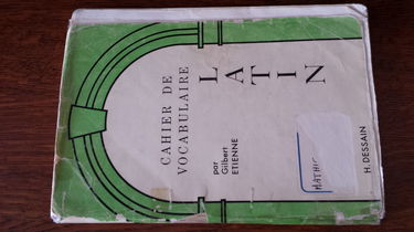 Cahier de vocabulaire latin