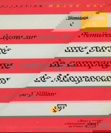 Premières leçons sur Une partie de campagne de Maupassant