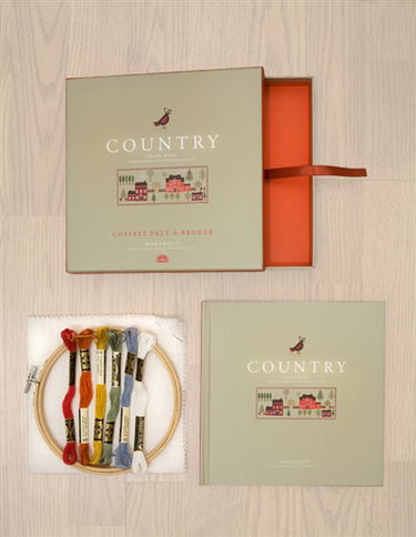 Country : coffret prêt-à-broder