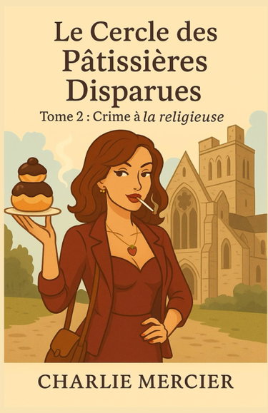 Couverture de Le Cercle des Pâtissières Disparues – Tome 2 : Crime à la religieuse: Une héroïne imparfaite mais irrésistible, des enquêtes pleines de mystère et ... autour du Cercle des Pâtissières Disparues.
