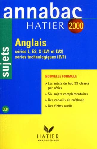 Annabac, sujets 2000 - anglais LV1-LV2