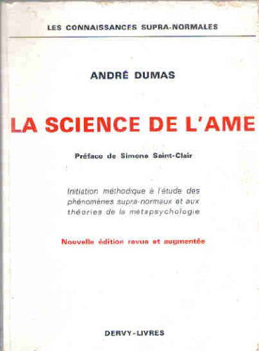 La science de l'ame.