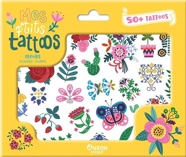Couverture de Mes p'tits tattoos : fleurs