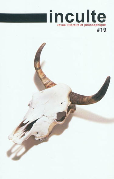 Inculte, n° 19. Le cul