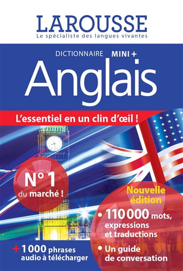 Couverture de Anglais : dictionnaire mini + : français-anglais, anglais-français. English : mini dictionary + : French-English, English-French par Valérie Katzaros