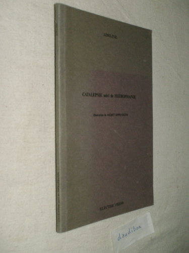 Couverture de Catalepsie Suivi de Hiérophanie