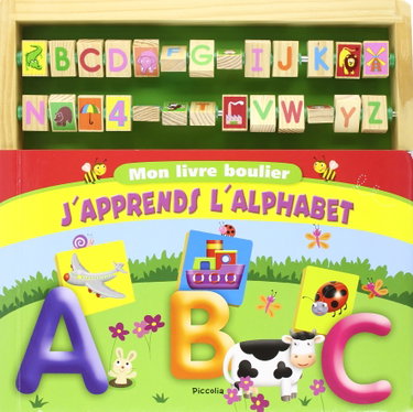 Couverture de J'apprends l'alphabet : mon livre-boulier