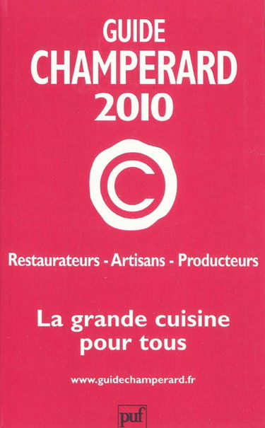 Guide Champérard 2010 : France