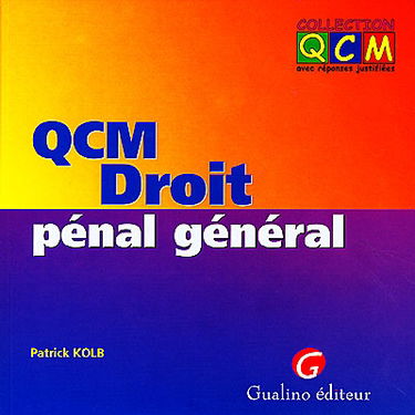 QCM droit pénal général