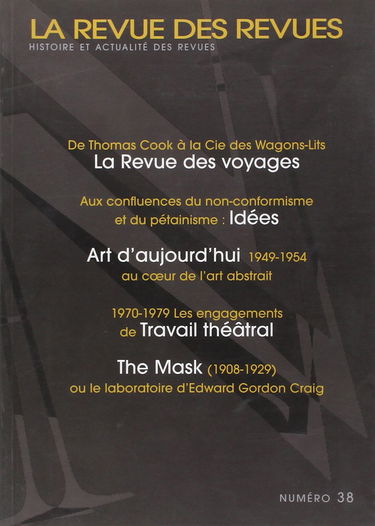 Revue des revues (La), n° 38