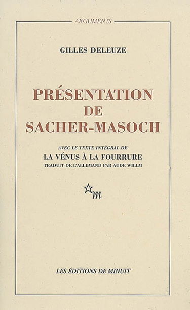 Présentation de Sacher-Masoch : le froid et le cruel