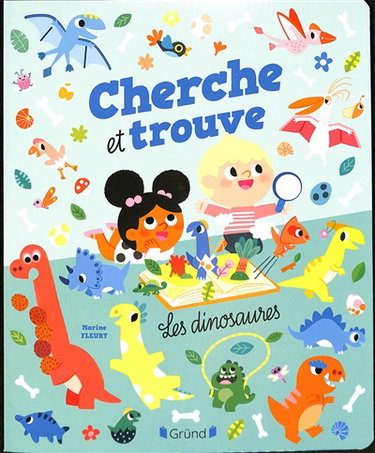 Couverture de Les dinosaures : cherche et trouve